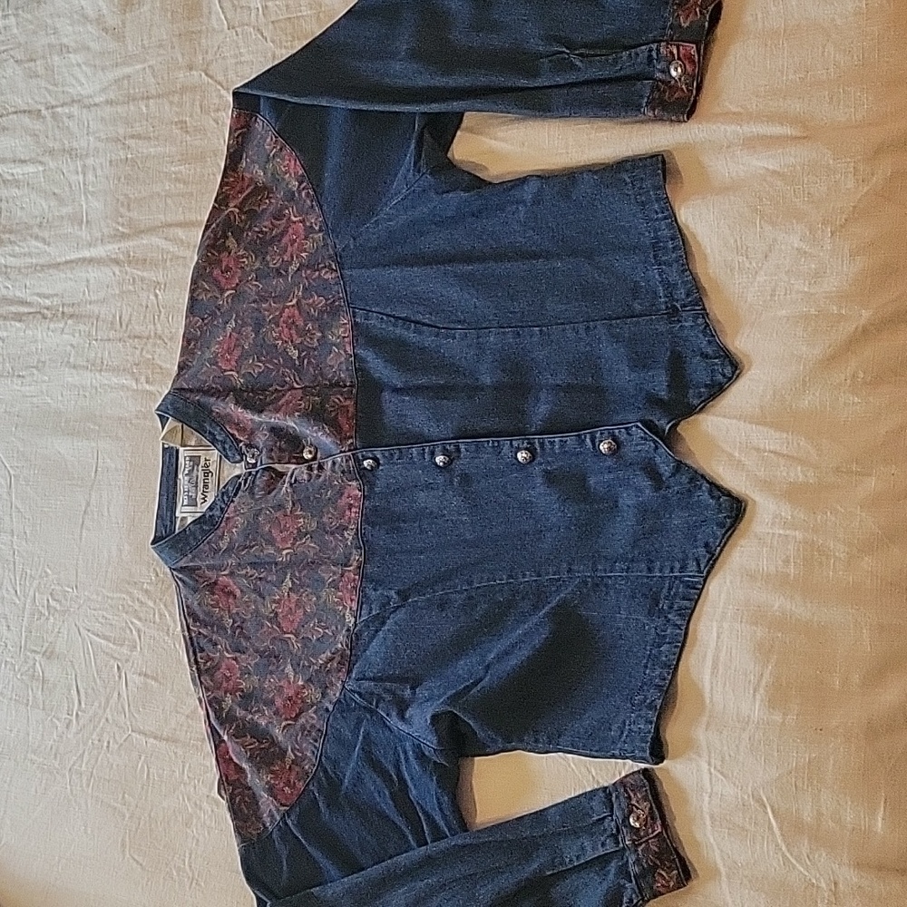 Wrangler VINTAGE Tailored Western Wear Denim Suit Jacket